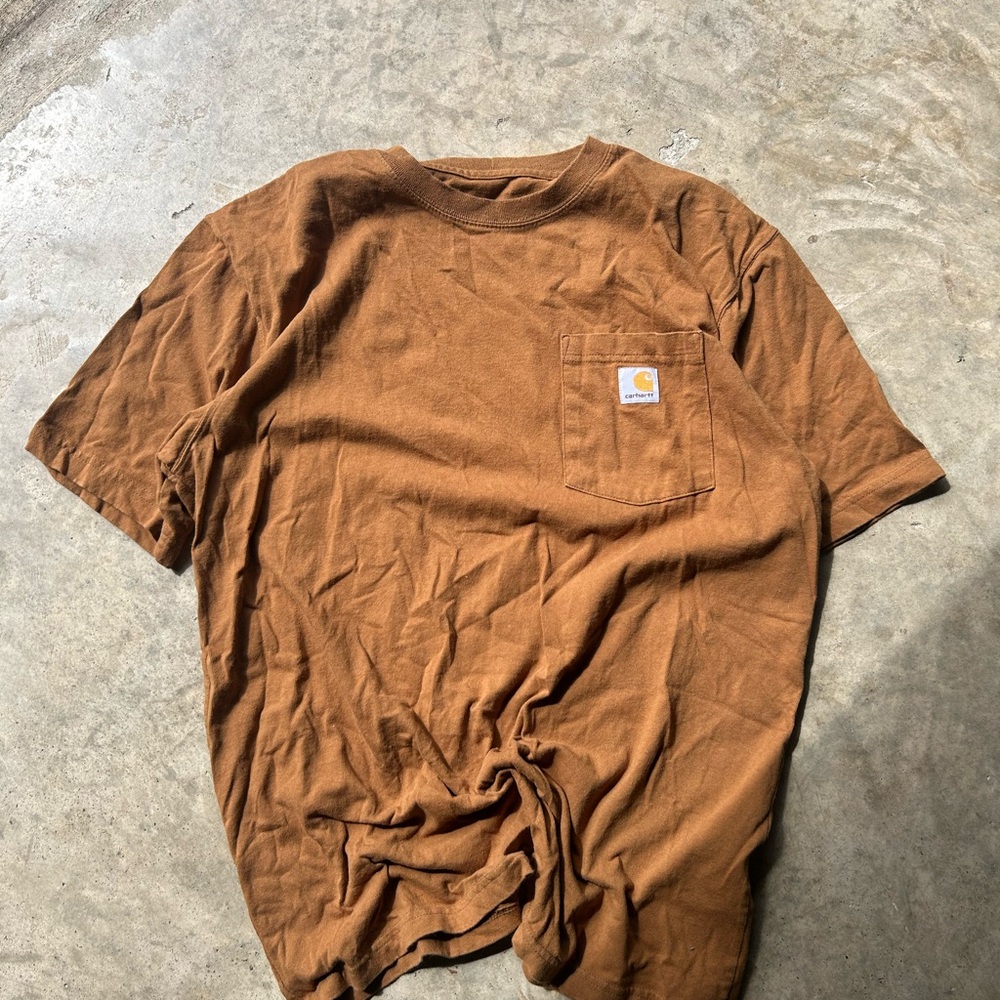 Carhartt Brown Short Sleeve Tee Classic Crew Neck